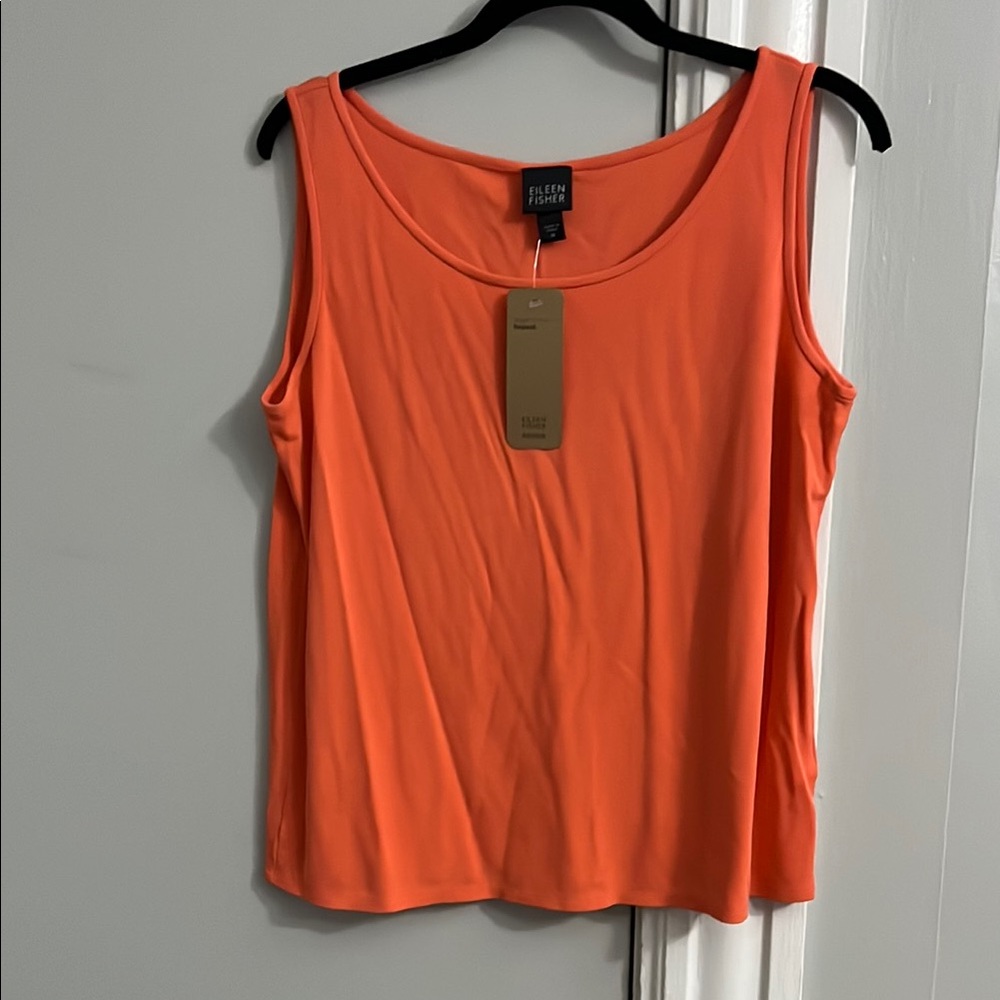 Eileen Fisher Women's Orange Tank Top